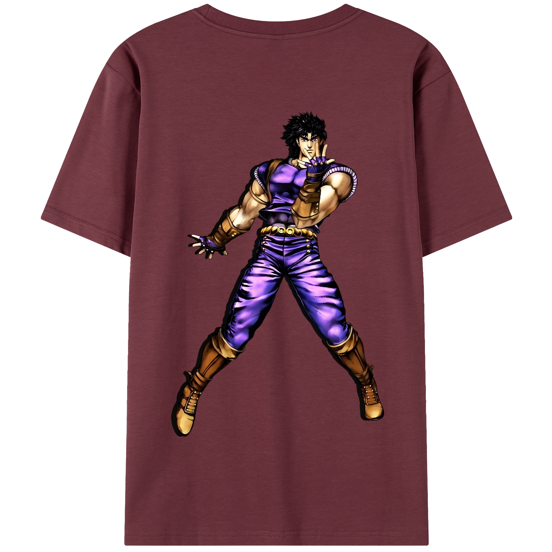 （画像用） ジョジョの奇妙な冒険 /ジョナサン?ジョースター JoJo's Bizarre Adventure Jonathan Joestar 綿100％半袖Tシャツ（背面プリント）